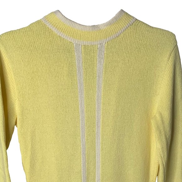 Vintage 80's Yellow Sweater Dress - Picture 2 of 4